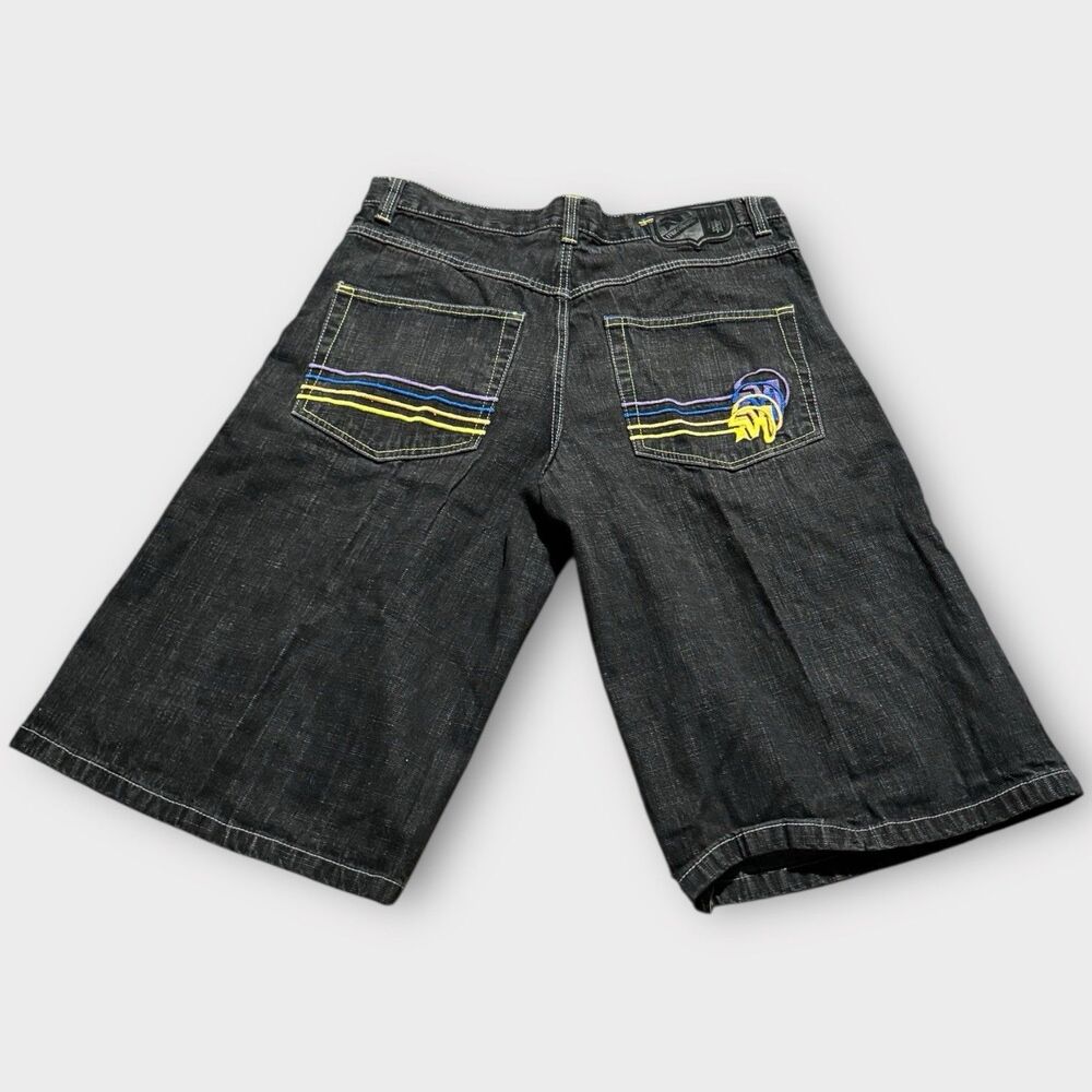 Mecca USA Denim Shorts Mens 38 Dark Baggy Loose Hip Hop Skater Vintage Y2K